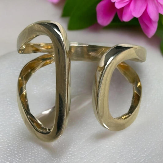 14K Geometric Ring