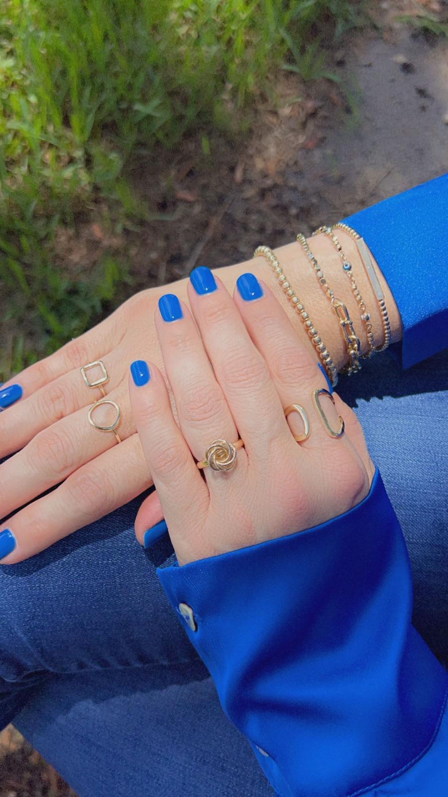 14K Open Circle Ring