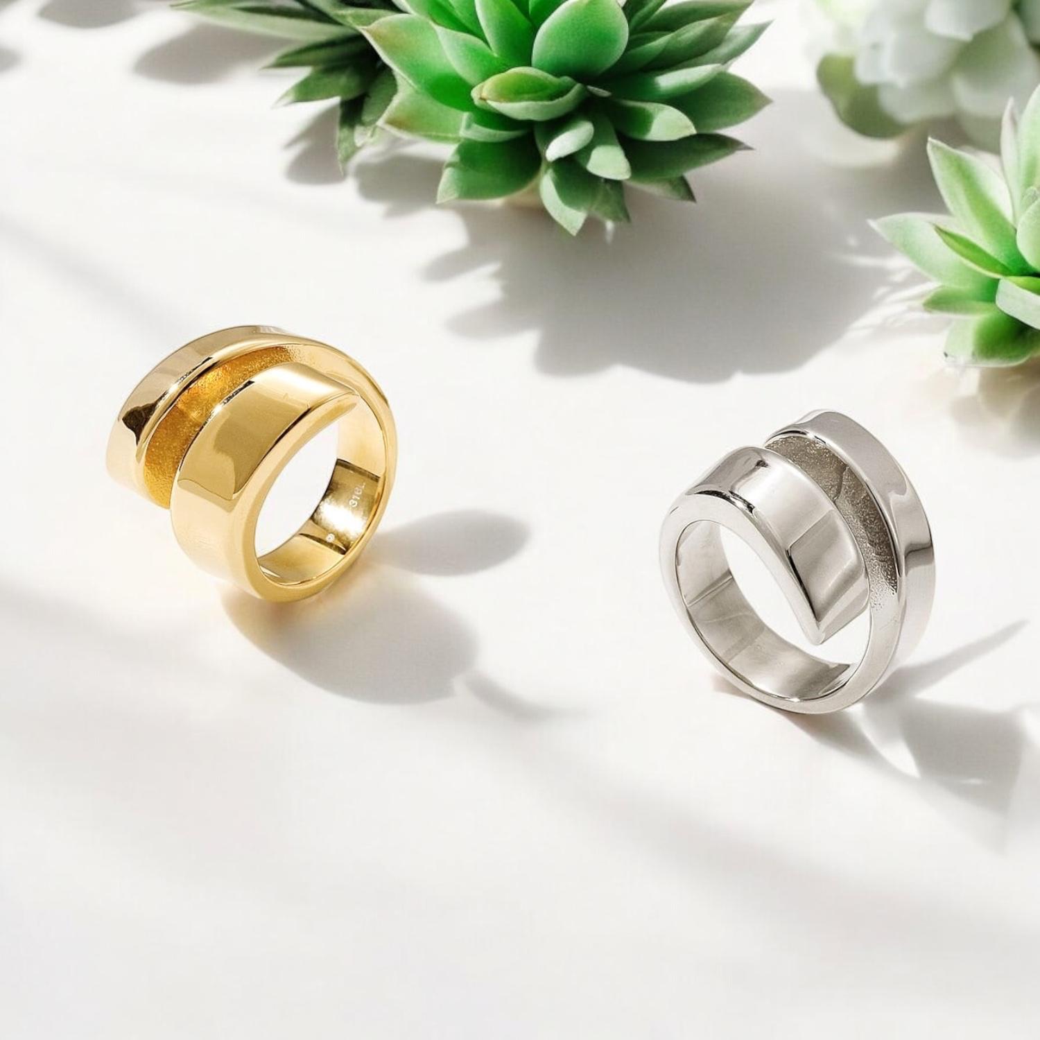 Crossover Ring – Jaskar Jewelry